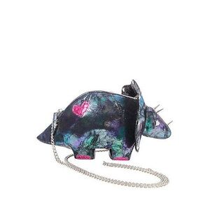 SOLD Betsey Johnson RARE HTF DINO-MITE!! Triceratops Dinosaur Crossbody bag